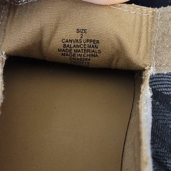 Childrens Place Tan Canvas Slip on Shoes Size 2 - Picture 7 of 8